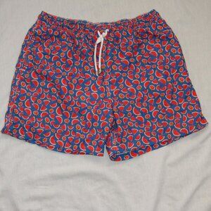 Clorofila Sea Wear Watermelon Print Swim Trunks Shorts Mesh Lined Men's sz XL